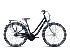 S'COOL chiX Twin alloy 26 7-S black / pink