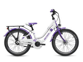 S'COOL chiX twin 20″ 7-Gang White/Purple | Nabenschaltung