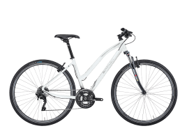 SIMPLON Spotlight Cross CD30 Trapez | 46 cm | Pearlwhite Glossy/ Silver Glossy