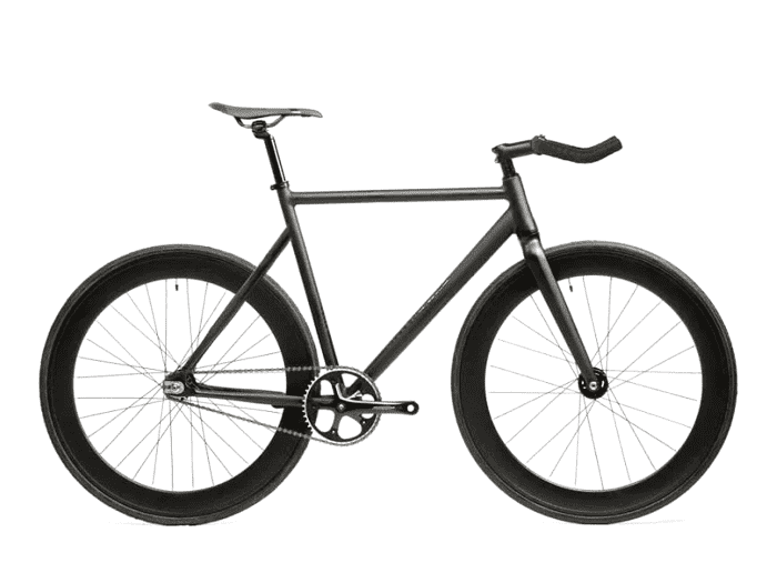Santafixie Raval 49 cm | Matte Black | Freilauf | Aluminium, 60 mm Profil, Santafixie