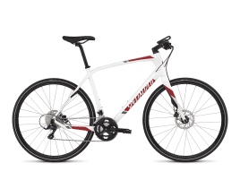 Specialized Sirrus Elite Carbon L | White/Red/Charcoal