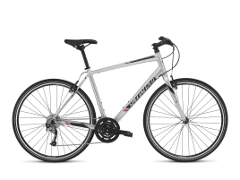 Specialized Sirrus Sport XL | Light Silver/Black/Rocket Red