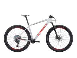 Specialized S-Works Epic Hardtail AXS XL | Gloss Dove Grey/Rocket Red/Crimson