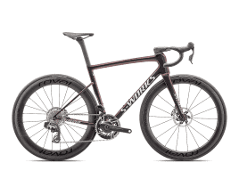 Specialized S-Works Tarmac SL8 – SRAM RED AXS 61 cm | Gloss Solidity / Red To Black Pearl / Metallic White Silver