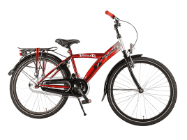 Volare Thombike Jungenfahrrad 24 Zoll rot silber