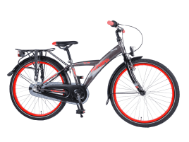 Volare Thombike 24 Zoll 3-Gang Ready To Ride Satin Anthrazit Rot