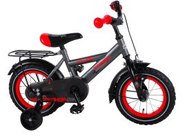 Volare Thombike 12 Zoll Ready To Ride Satin Anthrazit Rot
