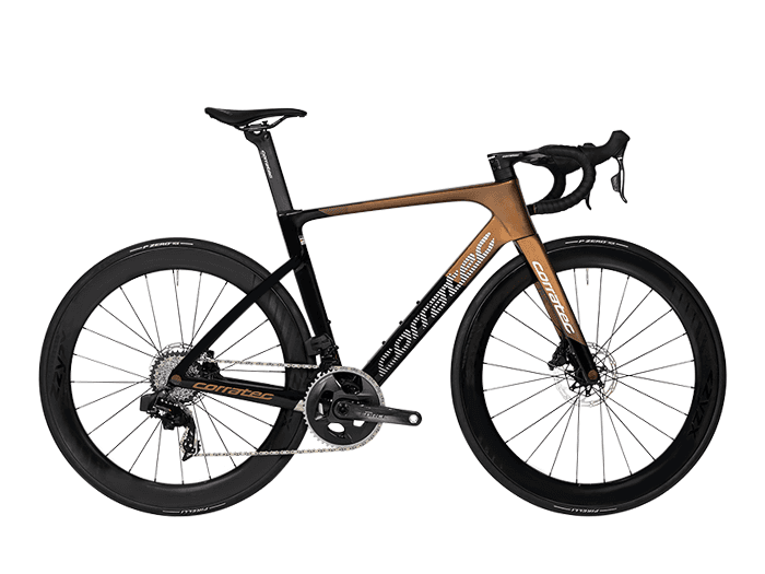 corratec CCT EVO PRO 48 cm | Pearlized Black / Copper / Anodized White / Metallic Gray