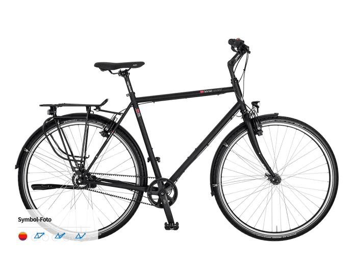 vsf fahrradmanufaktur T-300 Diamant | 52 cm | ebony matt | Shimano Alfine 8-Gang Freilauf